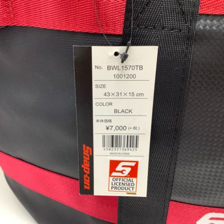  Snap-on スナップオン Snap-on スナップオン ツールバッグ  ブラック×レッド