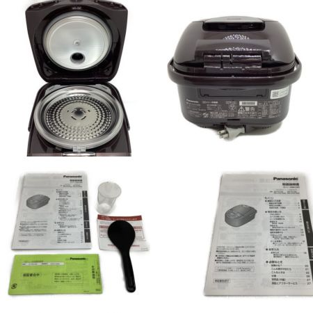  Panasonic パナソニック 炊飯器 IH炊飯ジャー Panasonic 5.5合(1.0L) ダイヤモンド銅釜 ブラウン SR-HVD1000-T ブラウン
