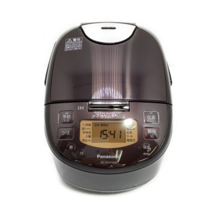 Panasonic パナソニック 炊飯器 IH炊飯ジャー Panasonic 5.5合(1.0L) ダイヤモンド銅釜 ブラウン SR-HVD1000-T  ブラウン｜中古｜なんでもリサイクルビッグバン