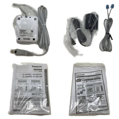  Panasonic パナソニック コードレス電話機（子機1台付） VE-GD26DL-W ホワイト