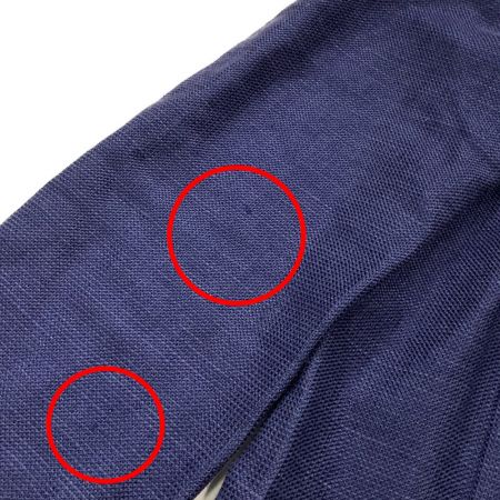  Leilian レリアン ジャケット ブルー レディース 麻 綿 ブルー