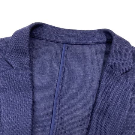  Leilian レリアン ジャケット ブルー レディース 麻 綿 ブルー