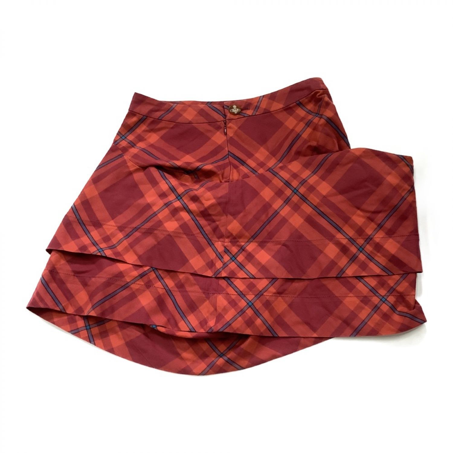Vivienne Westwood スカート 変形×赤チェック-