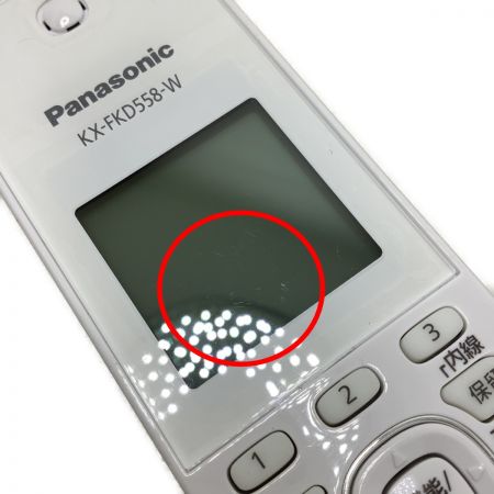  Panasonic パナソニック 電話機 子機1台付 2020年製 VE-GZ51 ホワイト