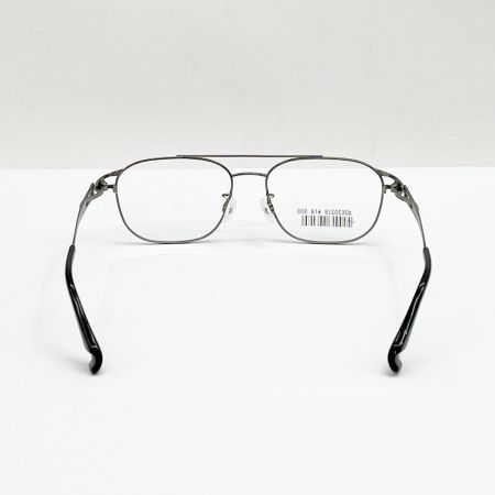   Darwin ダーヴィン 伊達メガネ 眼鏡 ケース付 D0042-54-GR シルバー×ブラック