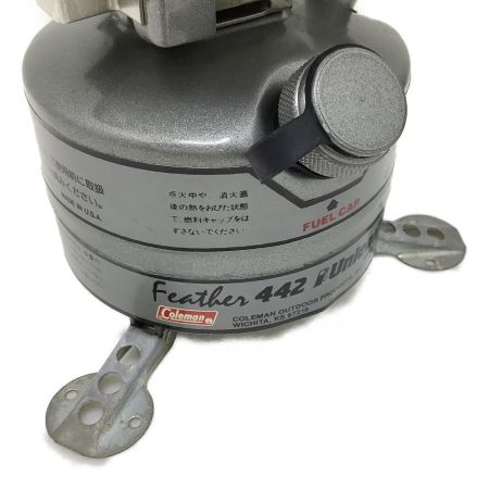  Coleman コールマン 動作未確認 ジャンク フェザーストーブ シングルバーナー 442 シルバー