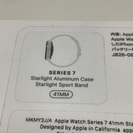  Apple アップル APPLE WATCH series7 41MM  MKMY3J/A