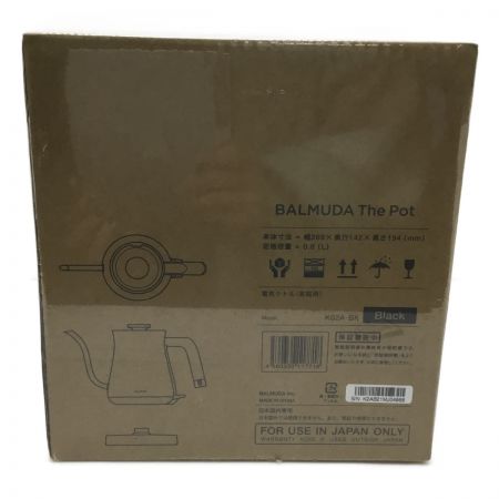  BALMUDA バルミューダ 電気ケトル BALMUDA KO2A-BK  KO2A-BK ブラック