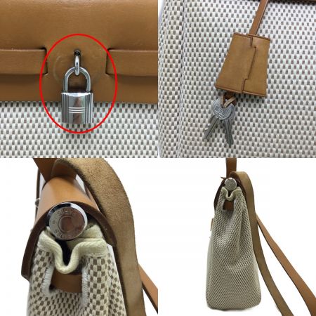  HERMES エルメス HERMES ショルダーバッグ エールラインPM 038465CK-21 □H刻印 038465CK-21 ベージュ