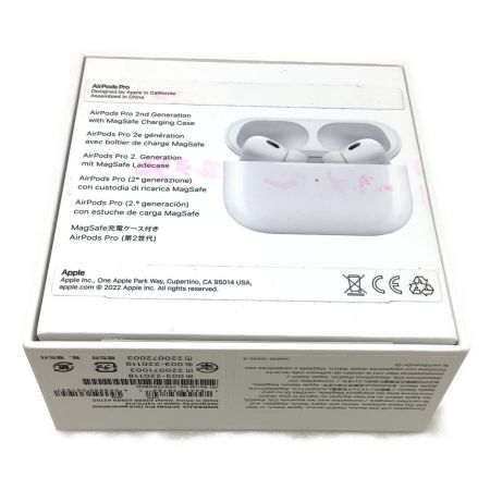  Apple アップル AirPods PRO 第二世代 ワイヤレスイヤホン MQD83J/A