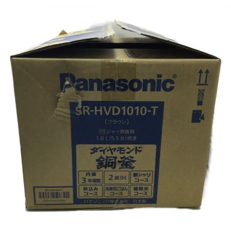 Panasonic パナソニック 炊飯器 IH炊飯ジャー Panasonic SR-HVD1010-T 2022年製 5.5合(1.0L)  SR-HVD1010-T Sランク