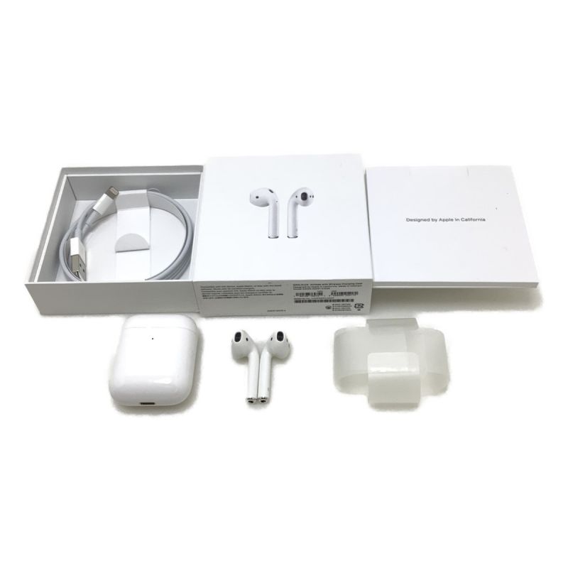 中古】 Apple アップル AirPods 第二世代 ワイヤレスイヤホン MRXJ2J/A