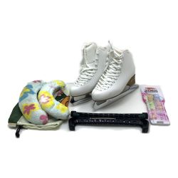 ▲▲ EDEA フィギュア スケート靴 白 表記サイズ235(22.5㎝) スピナー付 ホワイト Cランク