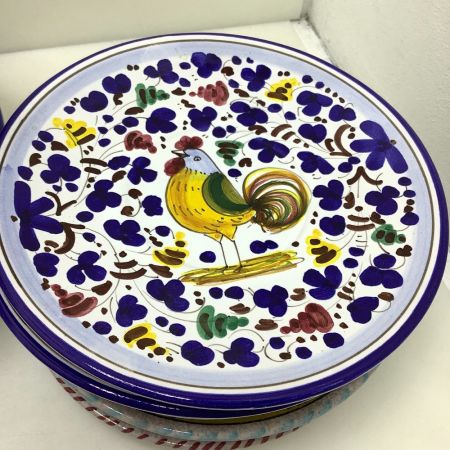   TGM ハンドメイド 陶器 イタリア食器まとめ 24点 絵皿 ティーカップ ソーサー など