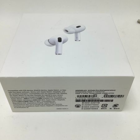  Apple アップル AirPods PRO ワイヤレスイヤホン 第二世代 MQD83J/A