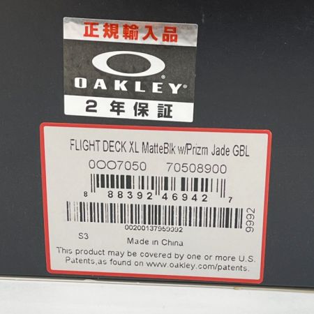  OAKLEY オークリー Flight Deckスノーゴーグル ユニセックス大人 XL 0OO7050