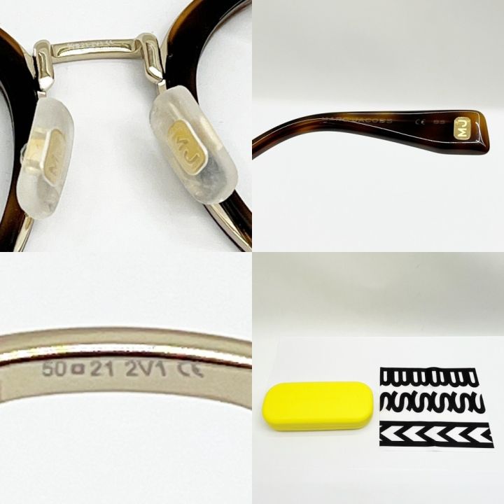 ◆◆MARC JACOBS マークジェイコブス 眼鏡 メガネ ケース付 ブラウン MARC JACOBS マークジェイコブス 眼鏡 メガネ ケース付 ブラウン