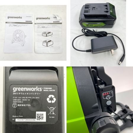  GREENWORK ポータブルファン リチウムイオンバッテリー サーキュレーター PAG401