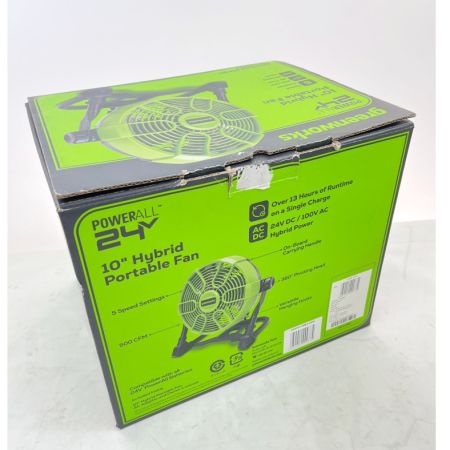  GREENWORK ポータブルファン リチウムイオンバッテリー サーキュレーター PAG401