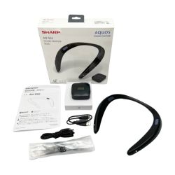 ◆◆ SHARP シャープ ヘッドホン ワイヤレスネックスピーカー 2020年製 an-ss2 ブラック Aランク