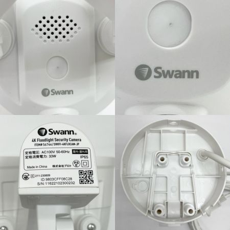  swann セキュリティカメラ 4Kフロードライトカメラ 2022年製 SWIFI-4KFLOCAM-JP