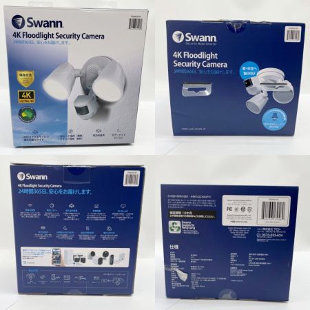  swann セキュリティカメラ 4Kフロードライトカメラ 2022年製 SWIFI-4KFLOCAM-JP