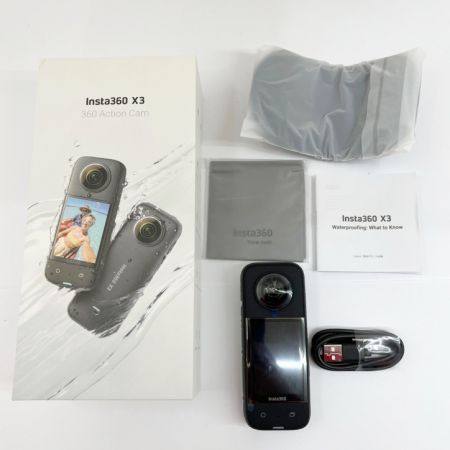  INSTA360 X3 アクションカメラ 2022年製 バッテリー 自撮り棒セット INSTA360 X3