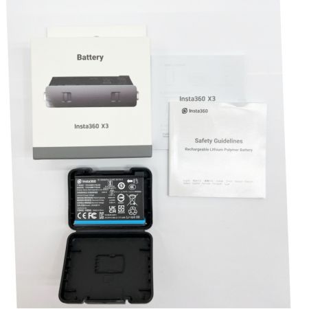  INSTA360 X3 アクションカメラ 2022年製 バッテリー 自撮り棒セット INSTA360 X3