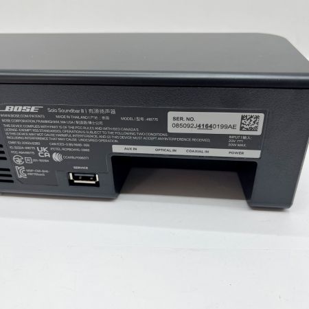  BOSE ボーズ BOSE Solo Soundbar Series II スピーカー サウンドバー 885866-3100