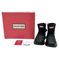 ◆◆ HUNTER ハンター ショートブーツ 62291 約24.5cm 箱付 ブラック Bランク