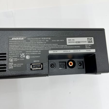  BOSE ボーズ サウンドバー スピーカー Solo Soundbar Series II 箱 885866-3100
