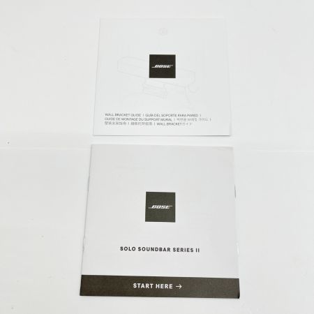  BOSE ボーズ サウンドバー スピーカー Solo Soundbar Series II 箱 885866-3100