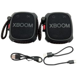 ◆◆ LG エルジー スピーカーシステム XBOOMGO XG2T （2個パック） XGTBK Bランク