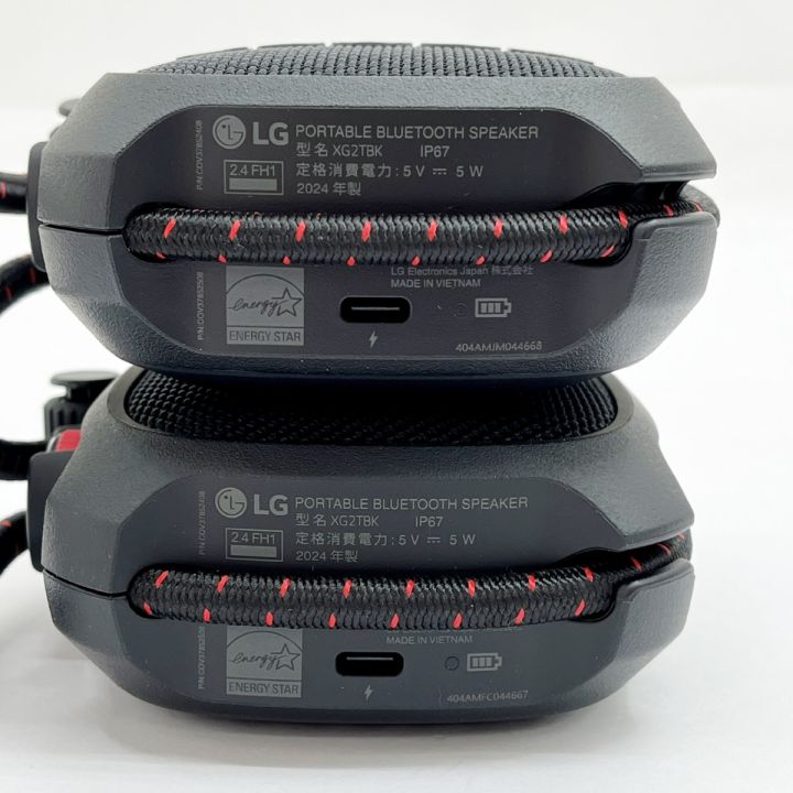 LG エルジー スピーカーシステム XBOOMGO XG2T （2個パック） XGTBK