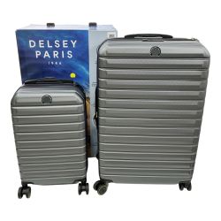 ◆◆ DELSEY スーツケース  ヘリウムエッジ 2個セット 36L-101L TSAロック対応 グレー Aランク