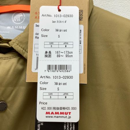  MAMMUT マムート ベージュ SIZE M 1013-02930 セオン イン シャツ アウトドアウェア 1013-02930 ベージュ 新品