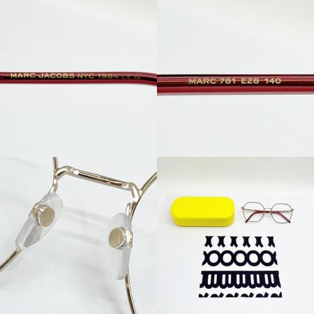  MARC JACOBS マークジェイコブス 眼鏡フレーム ケース付 MARC 781 E28 レッド
