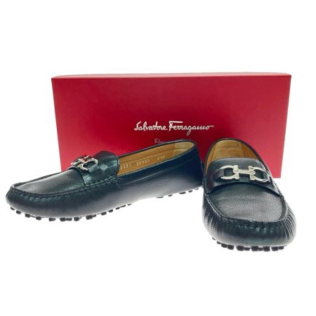  Ferragamo フェラガモ ビットローファー 6 1/2 LX2231 ブラック