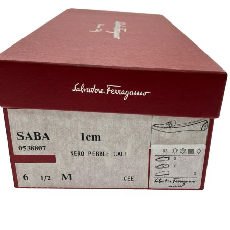  Ferragamo フェラガモ ビットローファー 6 1/2 LX2231 ブラック