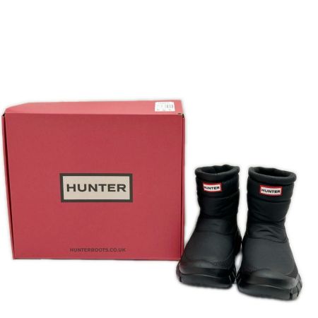  HUNTER ハンター ショートスノーブーツ 25cm ＃62291 箱付 ブラック