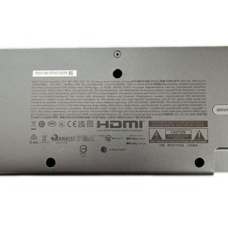  JBL ジェー・ビー・エル スピーカー サウンドバー 3Dサラウンド BAR300 ブラック