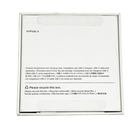  Apple アップル AirPods 4 エアーポッズ4 MXP63J/A