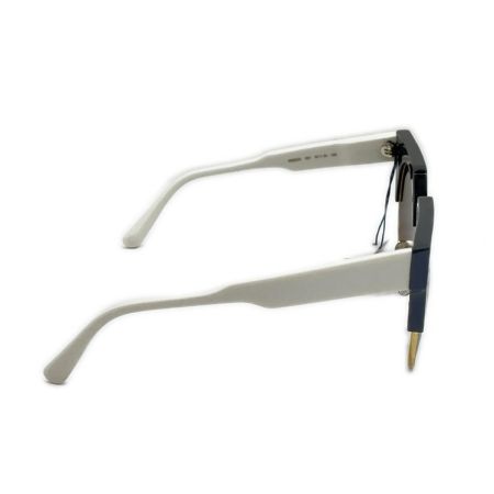  MARNI マルニ ラウンドフレーム サングラス グレー ホワイト ブラウン ケース・クロス・タグ付 ME602