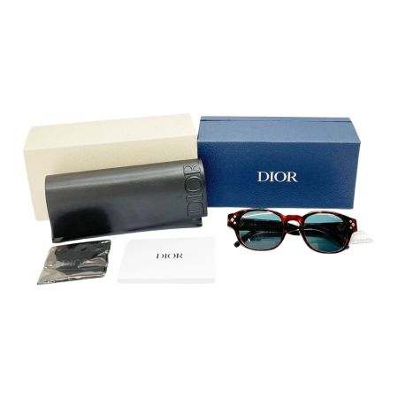  Dior homme ディオール サングラス CDダイヤモンド 箱・ケース付 R2F-51 ブラウン