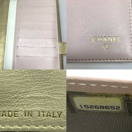  CHANEL シャネル 長財布　キルティング ゴールド